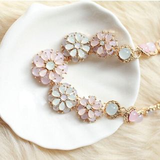 Bộ Trang Sức Đính Đá Màu