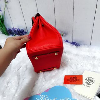 Túi xách Hơ Mét Trơn Ép 1 size 25 - giá sỉ​ giá tốt