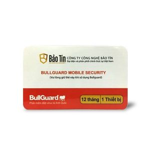 Phần mềm diệt virus BullGuard Mobile Security 12 tháng 1 thiết bị - BMS12M