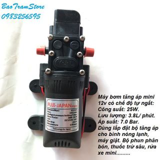 Máy bơm tăng áp mini tự ngắt 12V Fuji - Japan A3Pro