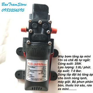 Máy bơm tăng áp mini tự ngắt 12V Fuji - Japan A3Pro