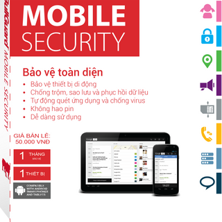 Phần mềm diệt virus BullGuard Mobile Security 12 tháng 1 thiết bị - BMS3M