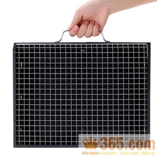 BẾP NƯỚNG DÃ NGOẠI KÈM CHỔI QUÉT VÀ XIÊN NƯỚNG