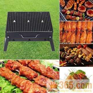 BẾP NƯỚNG THAN HOA VUÔNG BBQ
