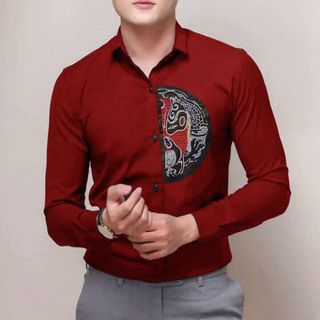 Sơ mi thêu mặt nạ