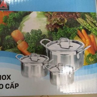 Bộ nồi 3 cái inox 1 đáy