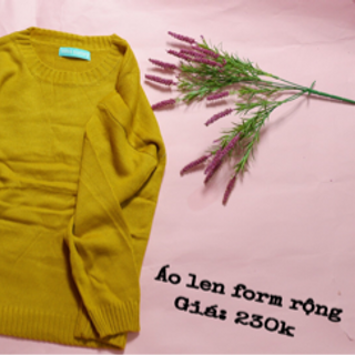 ÁO LEN FORM RỘNG kèm ảnh 100