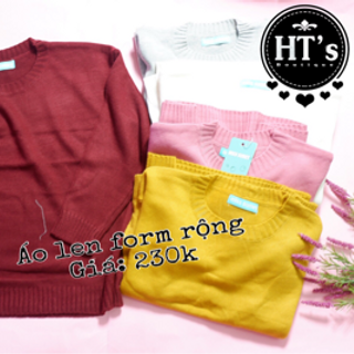ÁO LEN FORM RỘNG kèm ảnh 100