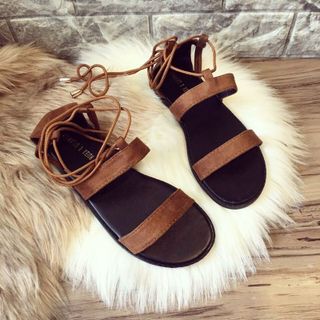 sandal quai ngang cột dây