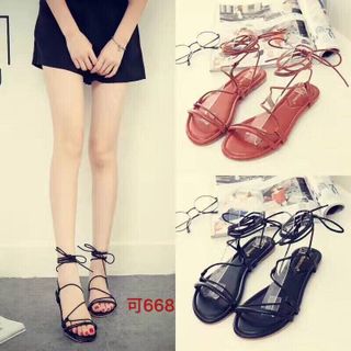 sandal dây dài quai ngang nhỏ