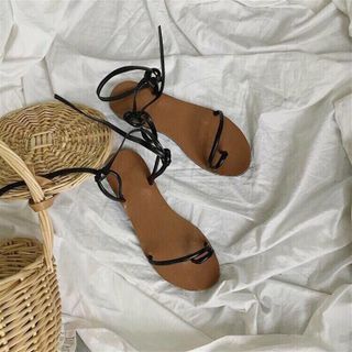 Sandal dây cột nơ