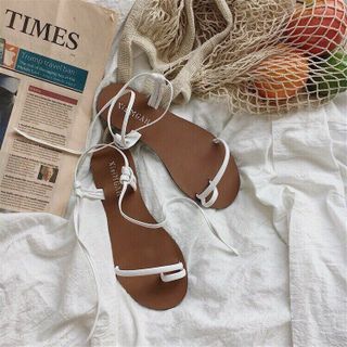 Sandal dây cột nơ