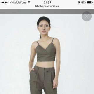 Set quần baggy và áo crop-top