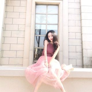 ĐẦM VOAN BỒNG PHỐI ÁO DÂY