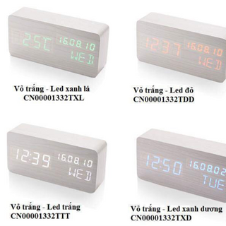 Đồng hồ báo thức led lịch vạn niên cao cấp - eChipKool