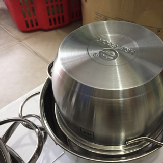 Nồi inox HT-Cook bộ 4 nồi 2 đáy