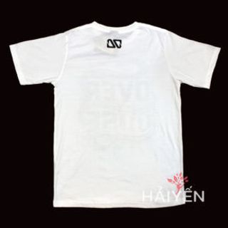 Áo thun OverDose Thái Lan màu trắng in chữ Euphoria trên nền đủ màu T0014