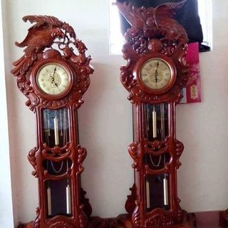 ĐỒNG HỒ CÂY ANH HÙNG TƯƠNG NGỘ GỖ HƯƠNG VÂN