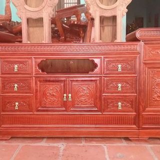 KỆ ĐỒNG TIỀN GỖ HƯƠNG VÂN 2M2 2M4