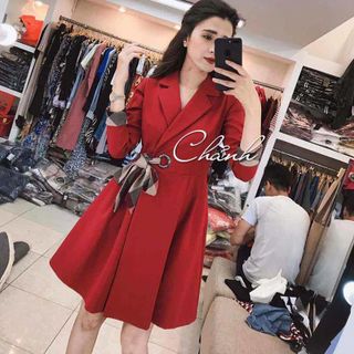 ĐẦM CỔ VEST CỘT EO BBRY giá sỉ