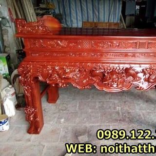 SẬP THỜ GỖ SỒI CHÂN 16