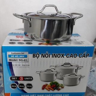 Bộ nồi inox 1 đáy
