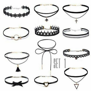 Set 12 vòng tattoo choker giá sỉ