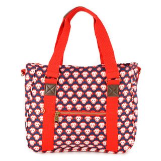 Túi xách Kipling khỉ màu xanh đỏ