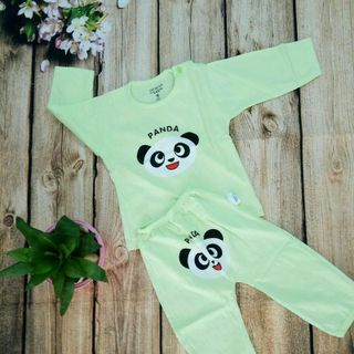 Bộ quần áo cotton dài tay cho bé
