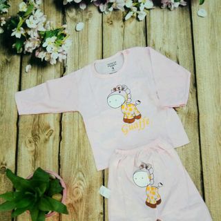 Bộ quần áo cotton dài tay cho bé