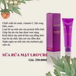 SỮA RỬA MẶT LROCRE - SẠCH SÂU KIỀM DẦU MỊN SÁNG DA NGỪA MỤN