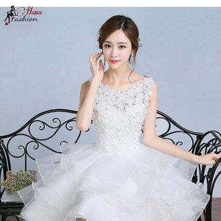 Đầm Xòe Công Chúa Đính Hoa