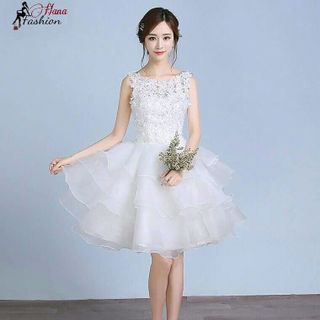 Đầm Xòe Công Chúa Đính Hoa