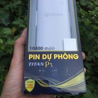 Pin dự phòng TITAN P3 10400 mAh - BH 12 tháng