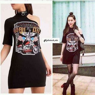 Đầm T-Shirt Born to wild