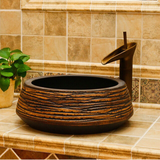Lavabo gốm mỹ thuật