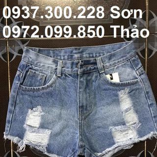 quần short jean nữ