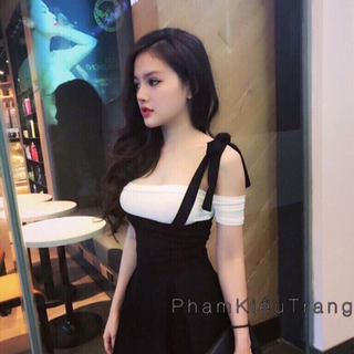 đầm yếm cát hàn si giá rẻ