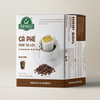 Cà phê túi lọc Robusta - Arabica GUDELI COFFEE