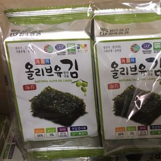 Lá kim ăn liền Natural olive oil laver lốc 3 gói