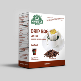 Cà phê túi lọc Robusta 5 packs GUDELI COFFEE