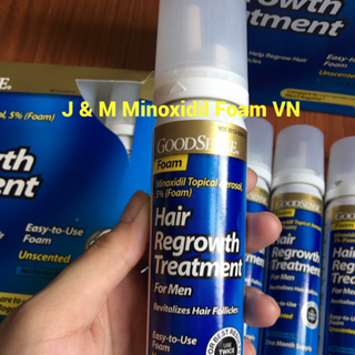 Thuốc mọc râu tóc trị hói Minoxidil Foam hàng Mỹ về