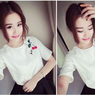 Áo thun thêu vai Quảng Châu