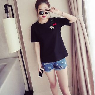 Áo thun thêu vai Quảng Châu