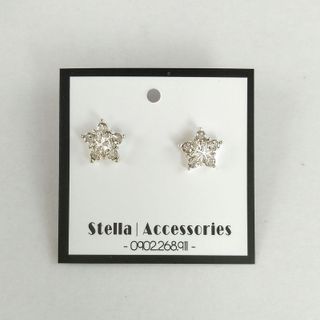 Stella - 16k - Khuyên tai đính đá sang chảnh - thời trang
