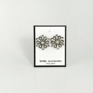 Stella - 32k - Khuyên tai hoa đính đá