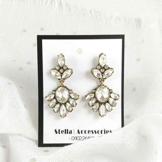 Stella - 40k - Khuyên tai đính đá sang chảnh - thời trang