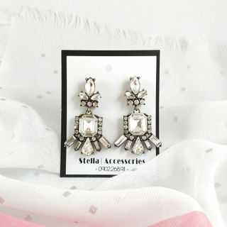 Stella - 65k - Khuyên tai đính đá sang chảnh - thời trang
