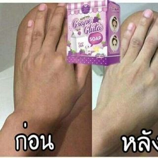 Soap Gluta Grape xà phồng kích trắng nho