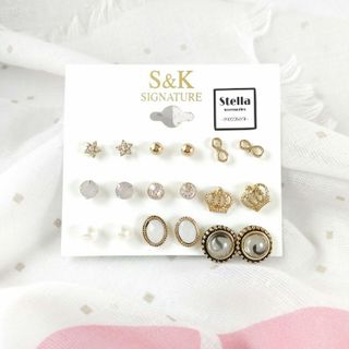 Stella - 52k - Set 9 khuyên vintage